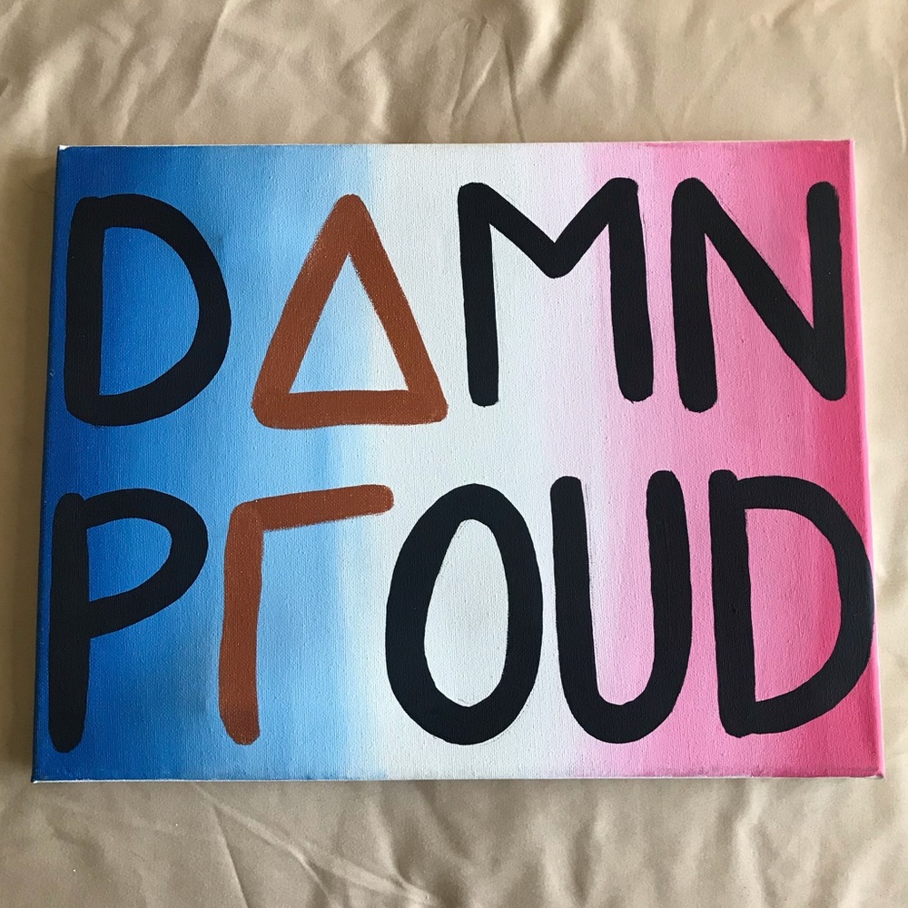 Delta Gamma hand painted canvas!